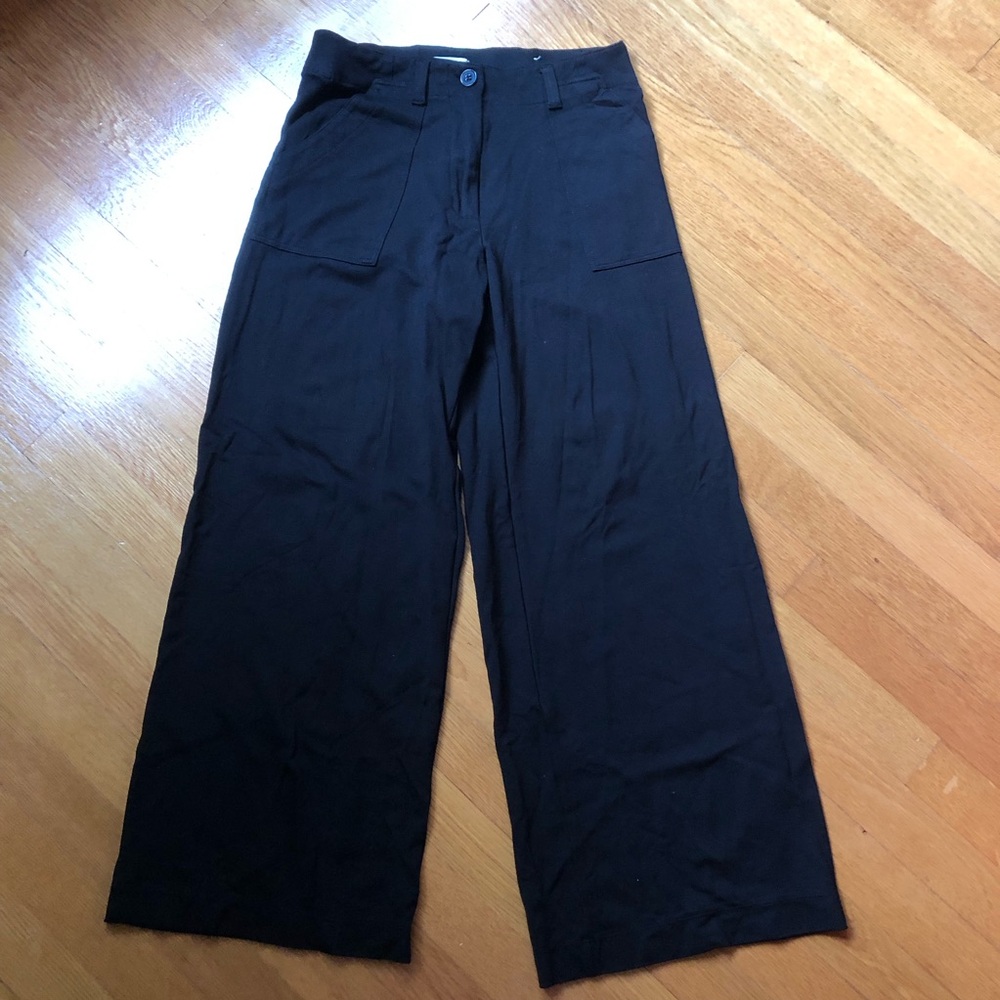 Max Studio wide leg black pant